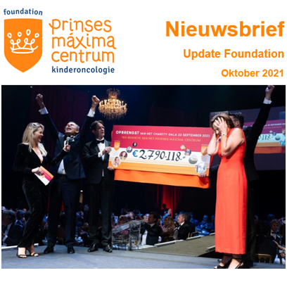 Nieuwsbrief Prinses Máxima Centrum Foundation | oktober 2021