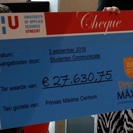 Communicatiestudenten Hogeschool Utrecht in actie voor kinderen met kanker